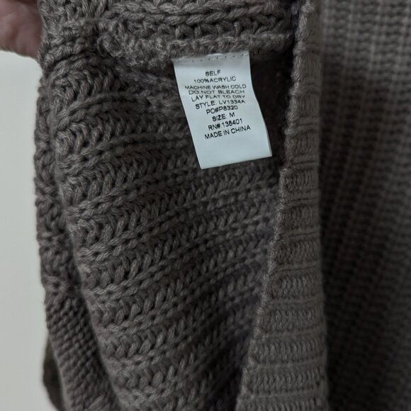 Amalli Talli Grey Knit Turtleneck Sweater size Medium Tall - Picture 9 of 10